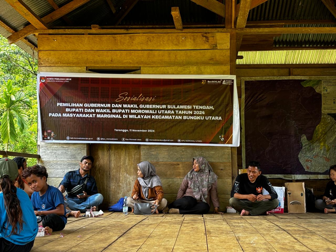 sosialisasi  pendidikan pemilih pada segmen suku marginal